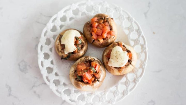 stuffed mushrooms, brushcetta stuffed mushrooms, how to stuff mushrooms, making stuffed mushrooms, what to stuff mushrooms with, easy stuffed mushrooms, low carb stuffed mushrooms, keto stuffed mushrooms