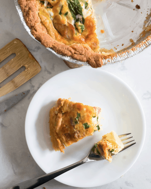 keto quiche, low carb quiche, keto quiche crust, low carb quiche crust, gluten free quiche,