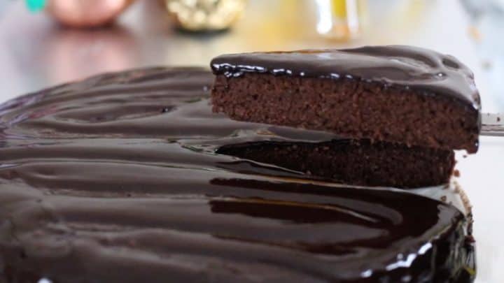 Keto Chocolate Torte with Bourbon