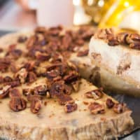 Keto Candied Pecan Cheesecake