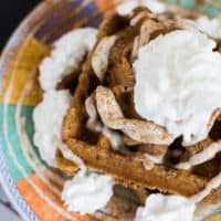 Keto Cinnamon Roll Waffles