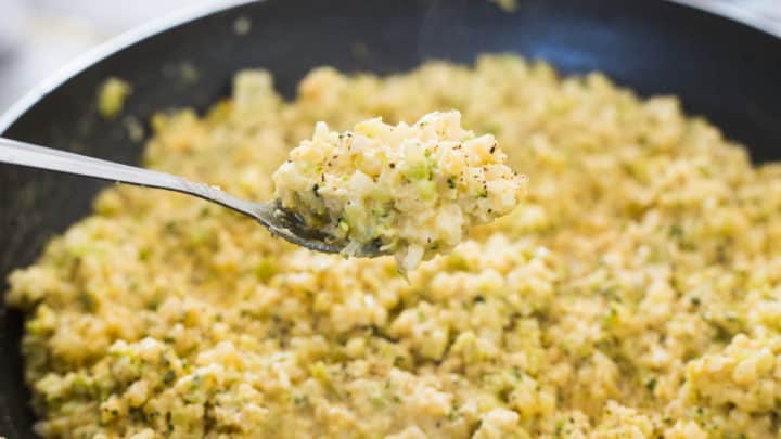 Keto Cheese and Broccoli Rice