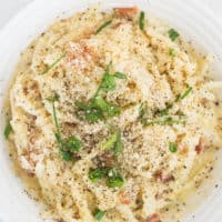 Keto Carbonara with Palm Heart Noodles