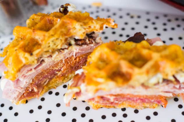 Ham and Cheese Chaffles - The Best Keto Recipes