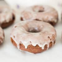 Keto Coconut Flour Donuts with Sour Cream Glaze