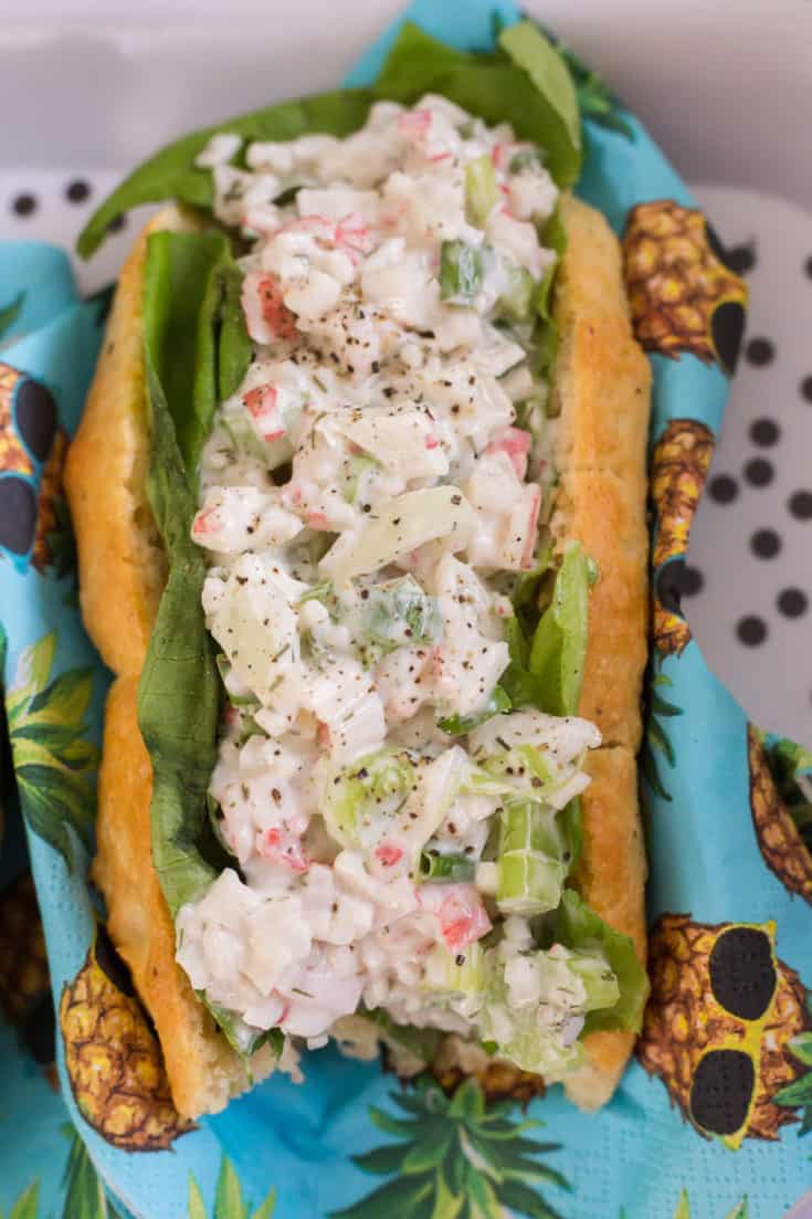 A Keto Lobster Roll but with Crab (because I couldn't find lobster