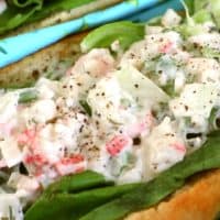 Keto Lobster Roll but with Crab