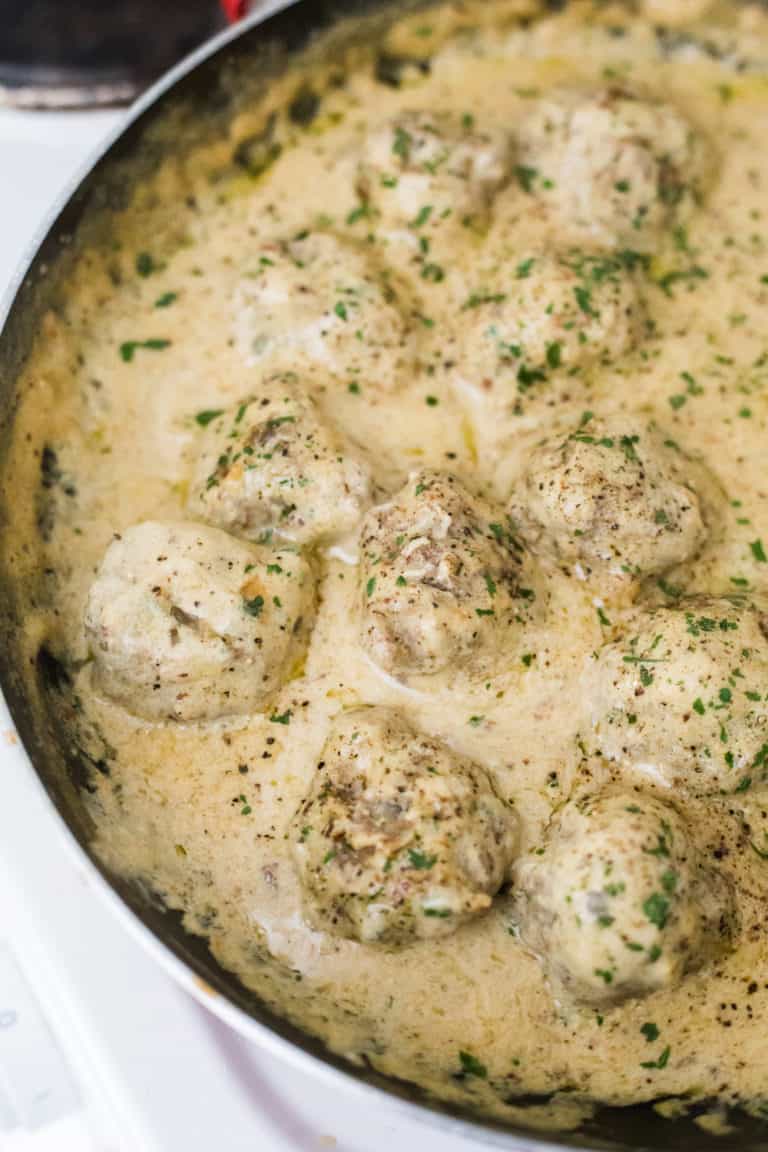 One Pot Keto Swedish Meatballs The Hungry Elephant