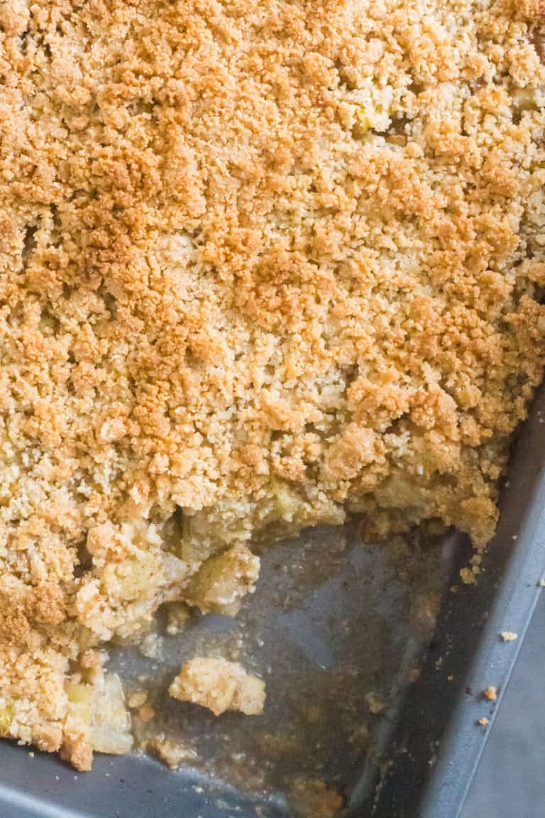 Keto Apple Crisp Crumble (no apples) The Hungry Elephant