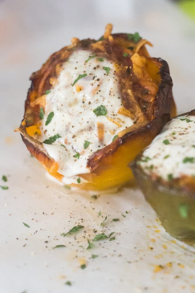 Keto Stuffed Peppers (Taco Style) - The Hungry Elephant