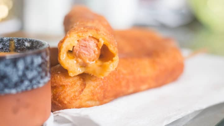 Cheesy Keto Corn Dogs