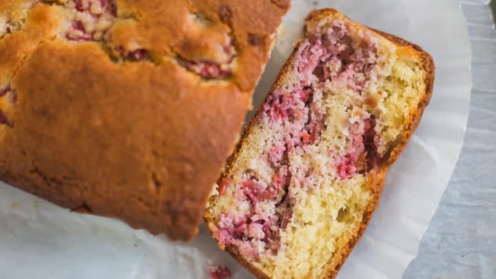 Keto Lemon Raspberry Loaf