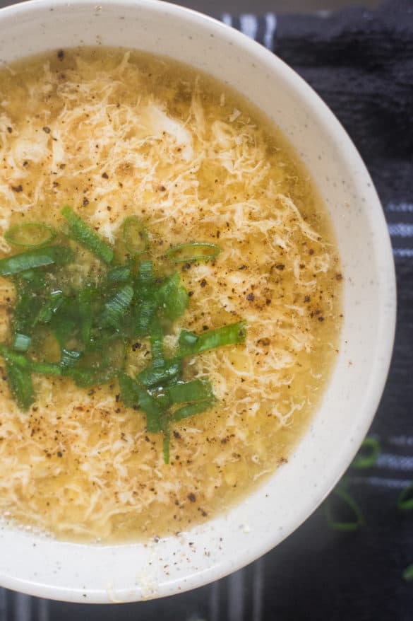 Keto Egg Drop Soup (One Pot!) The Hungry Elephant