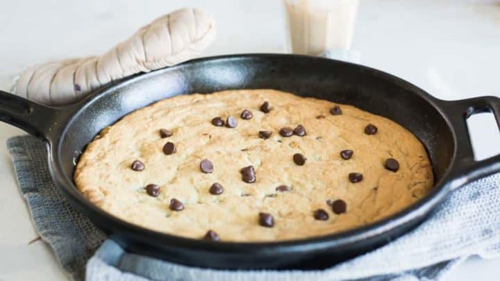 Keto Skillet Cookie || Chocolate Chip