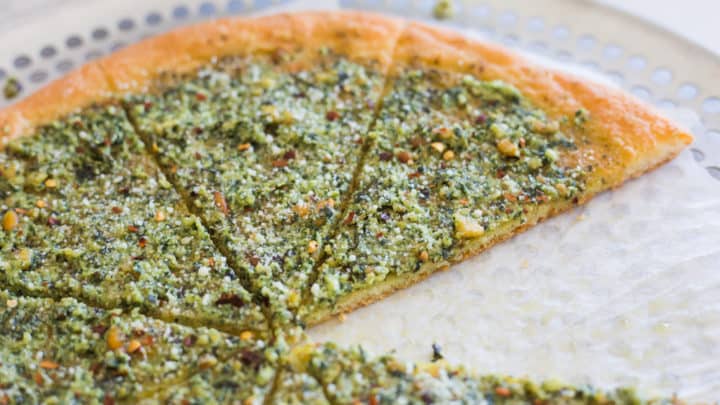 Keto Pesto Pizza