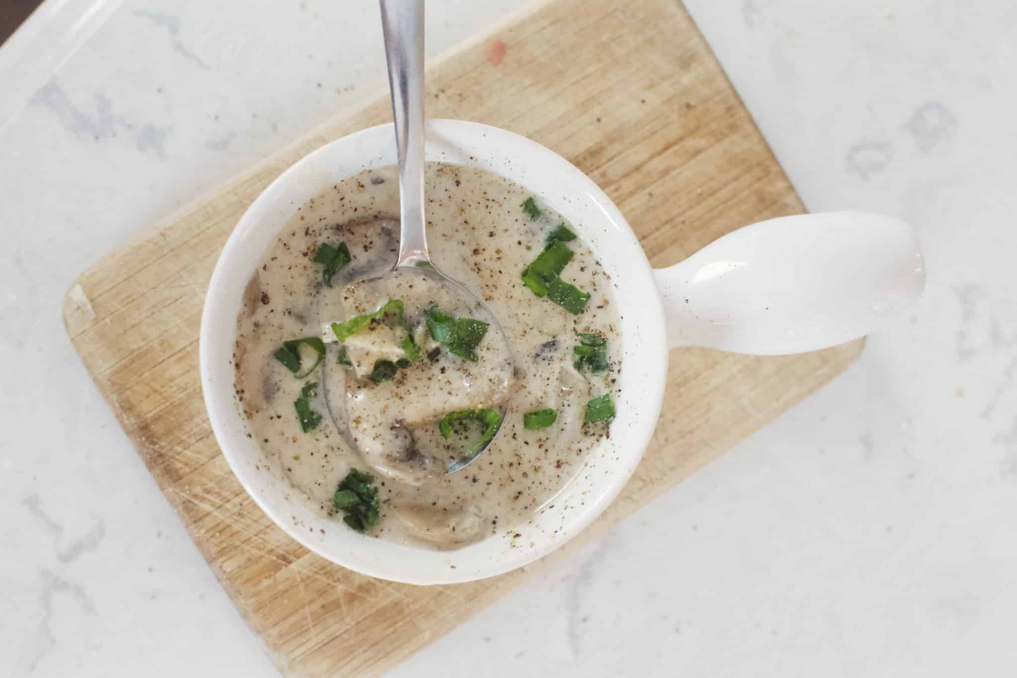 Keto Cream of Mushroom Soup The Hungry Elephant