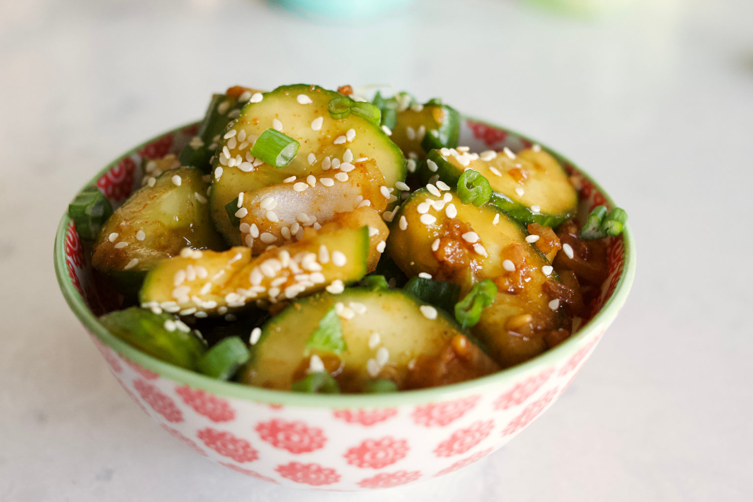 Korean Cucumber Kimchi Keto, Low Carb The Hungry Elephant