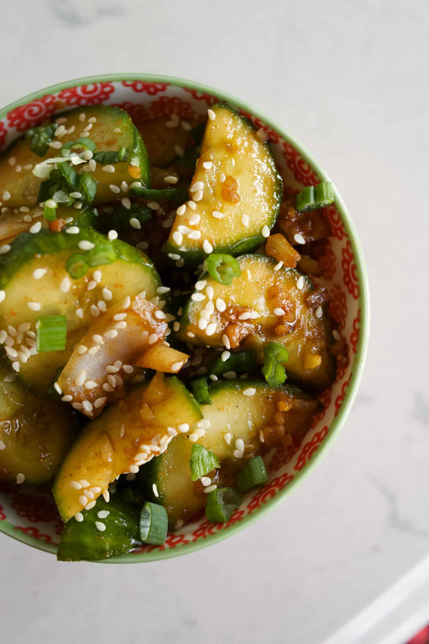 Korean Cucumber Kimchi Keto, Low Carb The Hungry Elephant