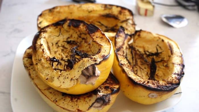 Grilled Spaghetti Squash | Low Carb, Keto - The Hungry Elephant